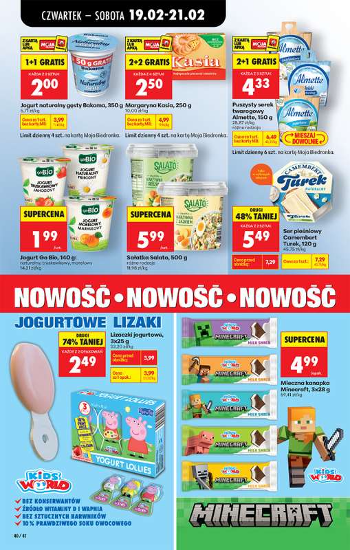 Biedronka - gazetka promocyjna Od czwartku, Z ladą tradycyjną od czwartku 19.02 do środy 25.02 - strona 62