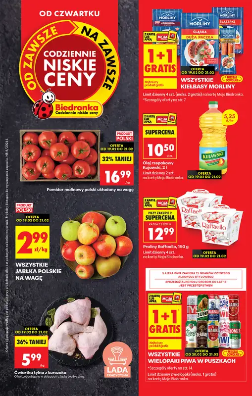 Biedronka - gazetka promocyjna Od czwartku, Z ladą tradycyjną  