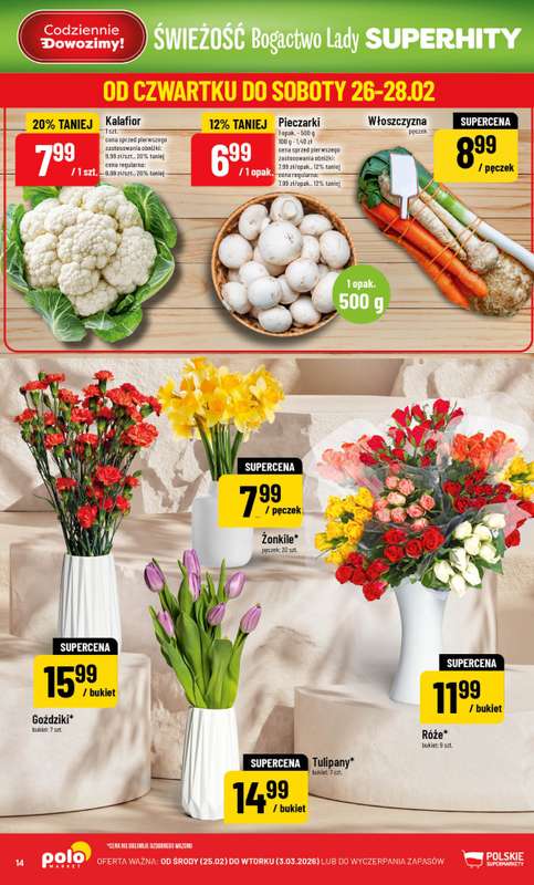 POLOmarket - gazetka promocyjna Gazetka od środy 25.02 do wtorku 03.03 - strona 14