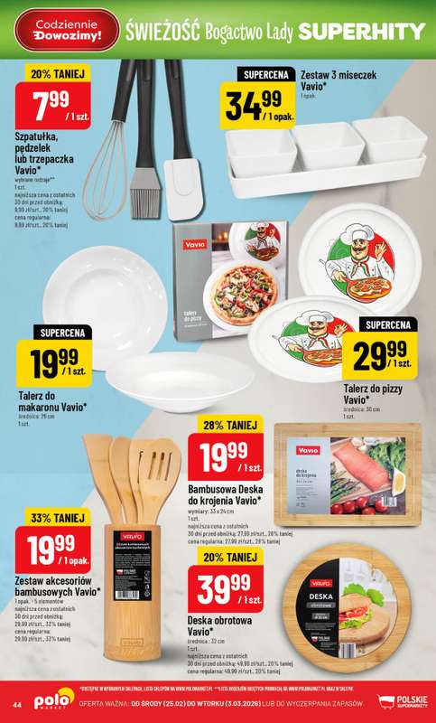 POLOmarket - gazetka promocyjna Gazetka od środy 25.02 do wtorku 03.03 - strona 44