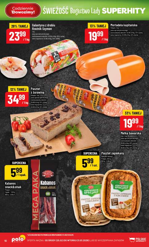 POLOmarket - gazetka promocyjna Gazetka od środy 25.02 do wtorku 03.03 - strona 10