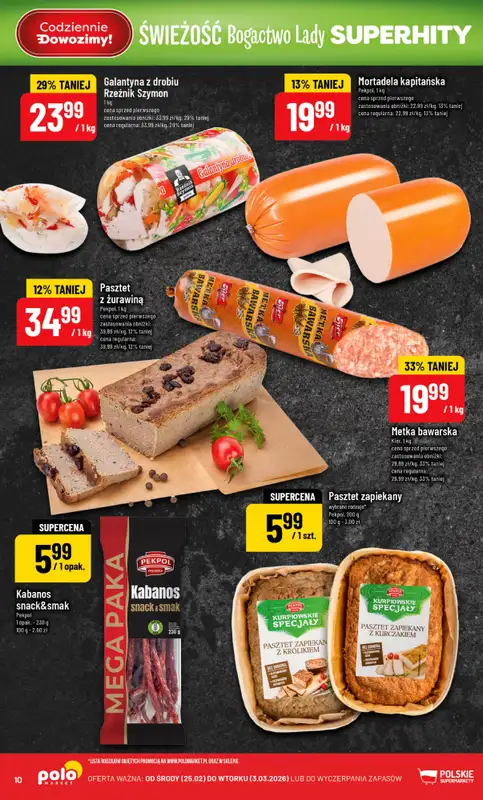 POLOmarket - gazetka promocyjna Gazetka od środy 25.02 do wtorku 03.03 - strona 10