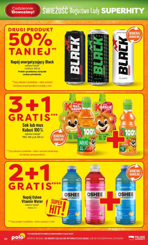 POLOmarket - gazetka promocyjna Gazetka od środy 25.02 do wtorku 03.03 - strona 34