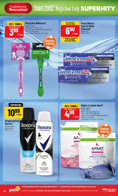 POLOmarket - gazetka promocyjna Gazetka od środy 25.02 do wtorku 03.03 - strona 40