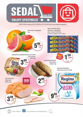 Sedal - gazetka promocyjna Gazetka od środy 25.02 do soboty 07.03
