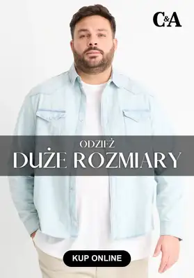 C&A - gazetka promocyjna Duże rozmiary dla niego od poniedziałku 23.02 