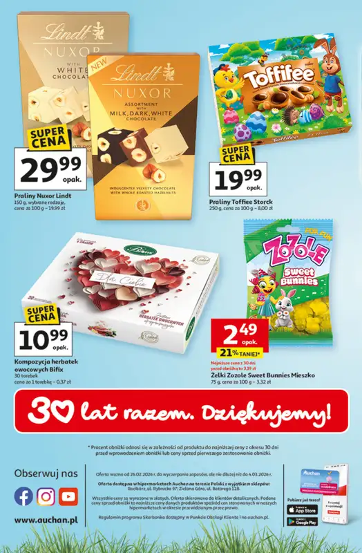 Auchan - gazetka promocyjna Gazetka Ceny Jak Malowane Hipermarket Auchan od czwartku 26.02 do środy 04.03 - strona 4