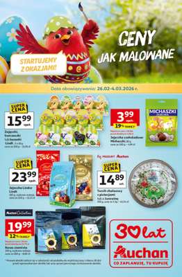 Auchan - gazetka promocyjna Gazetka Ceny Jak Malowane Hipermarket Auchan od czwartku 26.02 do środy 04.03