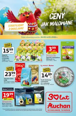 Auchan - gazetka promocyjna Gazetka Ceny Jak Malowane Hipermarket Auchan od czwartku 26.02 do środy 04.03