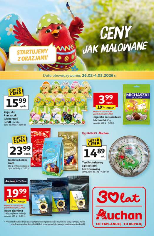 Auchan - gazetka promocyjna Gazetka Ceny Jak Malowane Hipermarket Auchan od czwartku 26.02 do środy 04.03