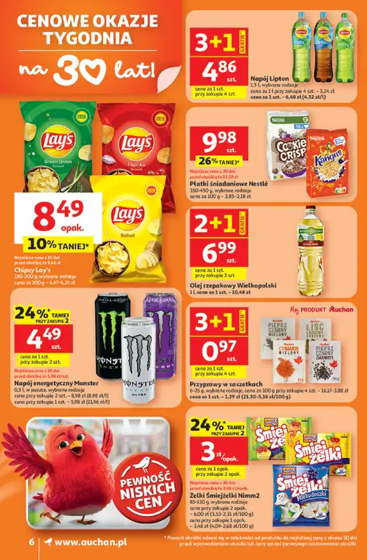 Auchan - gazetka promocyjna Gazetka 30 Lat Supermarket Auchan od czwartku 26.02 do środy 04.03 - strona 6