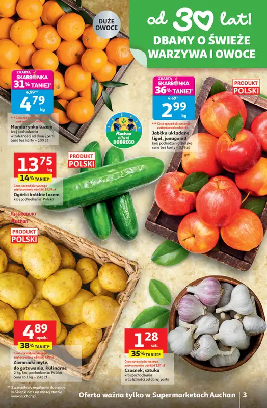 Auchan - gazetka promocyjna Gazetka 30 Lat Supermarket Auchan od czwartku 26.02 do środy 04.03 - strona 3