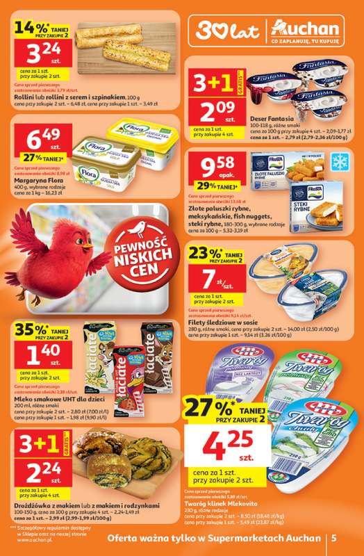 Auchan - gazetka promocyjna Gazetka 30 Lat Supermarket Auchan od czwartku 26.02 do środy 04.03 - strona 5