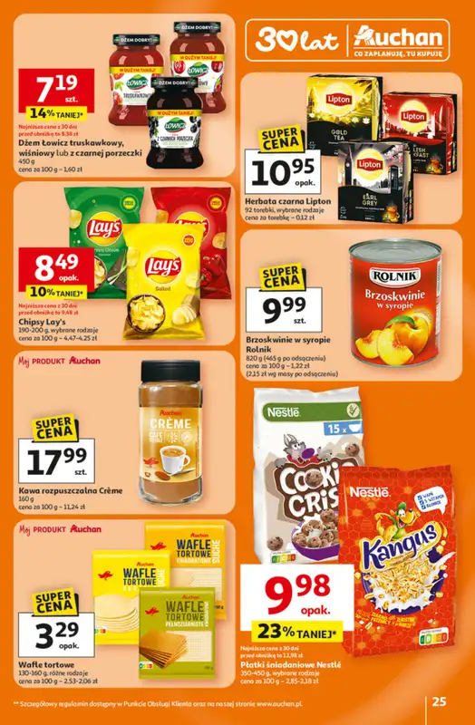 Auchan - gazetka promocyjna Gazetka 30 Lat Hipermarket Auchan od czwartku 26.02 do środy 04.03 - strona 25