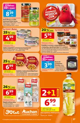 Auchan - gazetka promocyjna Gazetka 30 Lat Hipermarket Auchan od czwartku 26.02 do środy 04.03 - strona 27
