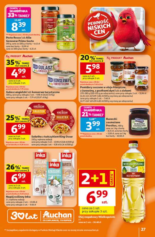 Auchan - gazetka promocyjna Gazetka 30 Lat Hipermarket Auchan od czwartku 26.02 do środy 04.03 - strona 27