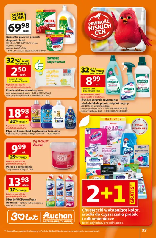 Auchan - gazetka promocyjna Gazetka 30 Lat Hipermarket Auchan od czwartku 26.02 do środy 04.03 - strona 33
