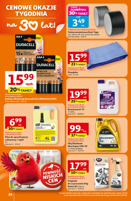 Auchan - gazetka promocyjna Gazetka 30 Lat Hipermarket Auchan od czwartku 26.02 do środy 04.03 - strona 36