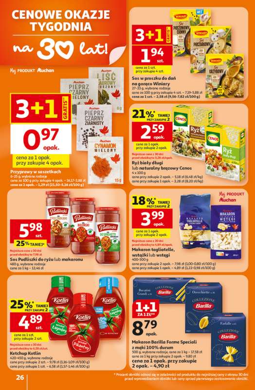 Auchan - gazetka promocyjna Gazetka 30 Lat Hipermarket Auchan od czwartku 26.02 do środy 04.03 - strona 26