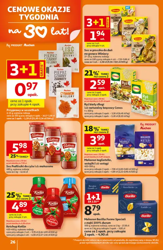 Auchan - gazetka promocyjna Gazetka 30 Lat Hipermarket Auchan od czwartku 26.02 do środy 04.03 - strona 26
