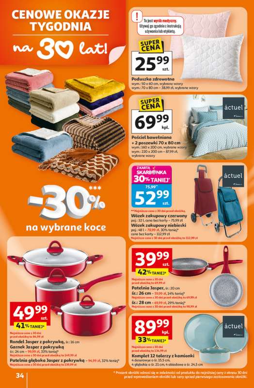Auchan - gazetka promocyjna Gazetka 30 Lat Hipermarket Auchan od czwartku 26.02 do środy 04.03 - strona 34