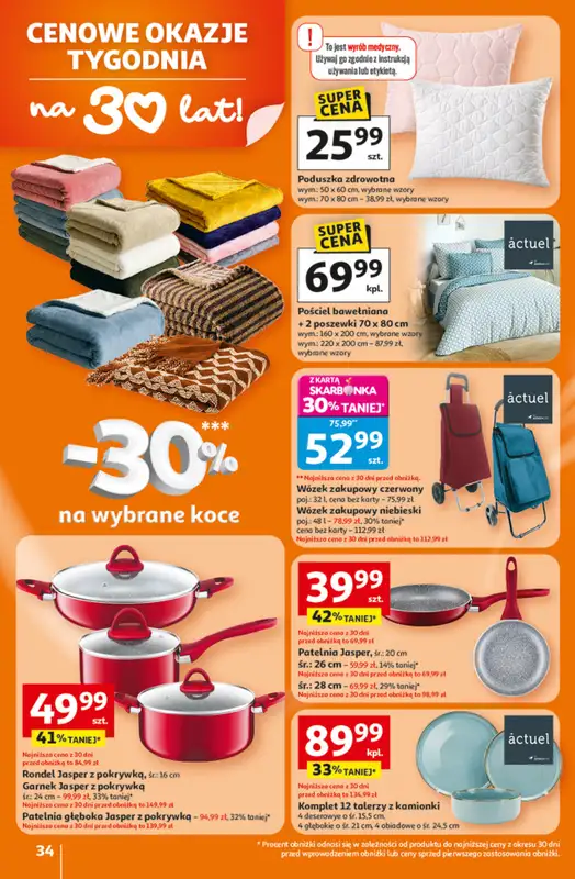 Auchan - gazetka promocyjna Gazetka 30 Lat Hipermarket Auchan od czwartku 26.02 do środy 04.03 - strona 34