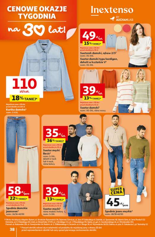 Auchan - gazetka promocyjna Gazetka 30 Lat Hipermarket Auchan od czwartku 26.02 do środy 04.03 - strona 38