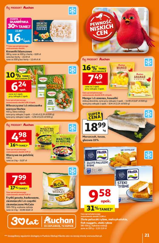 Auchan - gazetka promocyjna Gazetka 30 Lat Hipermarket Auchan od czwartku 26.02 do środy 04.03 - strona 21