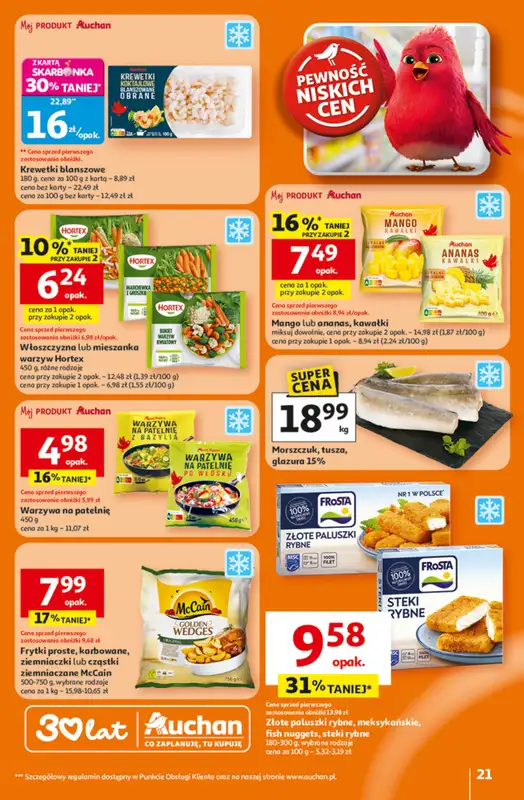 Auchan - gazetka promocyjna Gazetka 30 Lat Hipermarket Auchan od czwartku 26.02 do środy 04.03 - strona 21