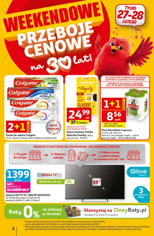 Auchan - gazetka promocyjna Gazetka 30 Lat Hipermarket Auchan od czwartku 26.02 do środy 04.03 - strona 2