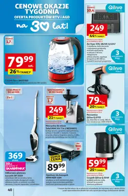 Auchan - gazetka promocyjna Gazetka 30 Lat Hipermarket Auchan od czwartku 26.02 do środy 04.03 - strona 40