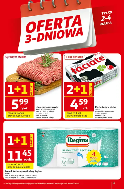 Auchan - gazetka promocyjna Gazetka 30 Lat Hipermarket Auchan od czwartku 26.02 do środy 04.03 - strona 3