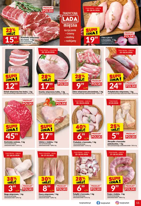 Twój Market - gazetka promocyjna Gazetka od środy 25.02 do wtorku 03.03 - strona 11