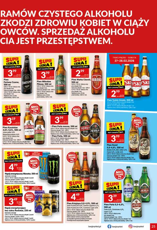 Twój Market - gazetka promocyjna Gazetka od środy 25.02 do wtorku 03.03 - strona 25