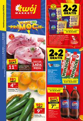 Twój Market - gazetka promocyjna Gazetka od środy 25.02 do wtorku 03.03