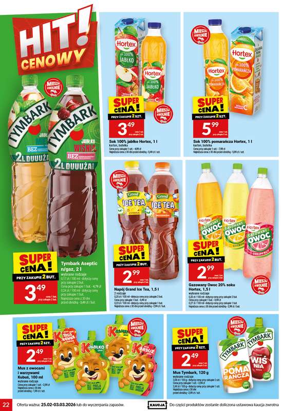 Twój Market - gazetka promocyjna Gazetka od środy 25.02 do wtorku 03.03 - strona 22