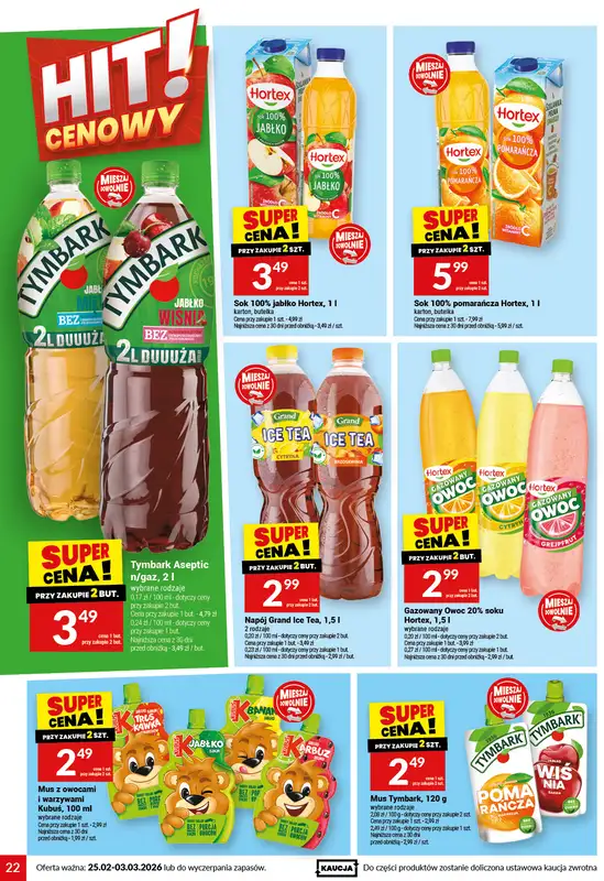 Twój Market - gazetka promocyjna Gazetka od środy 25.02 do wtorku 03.03 - strona 22