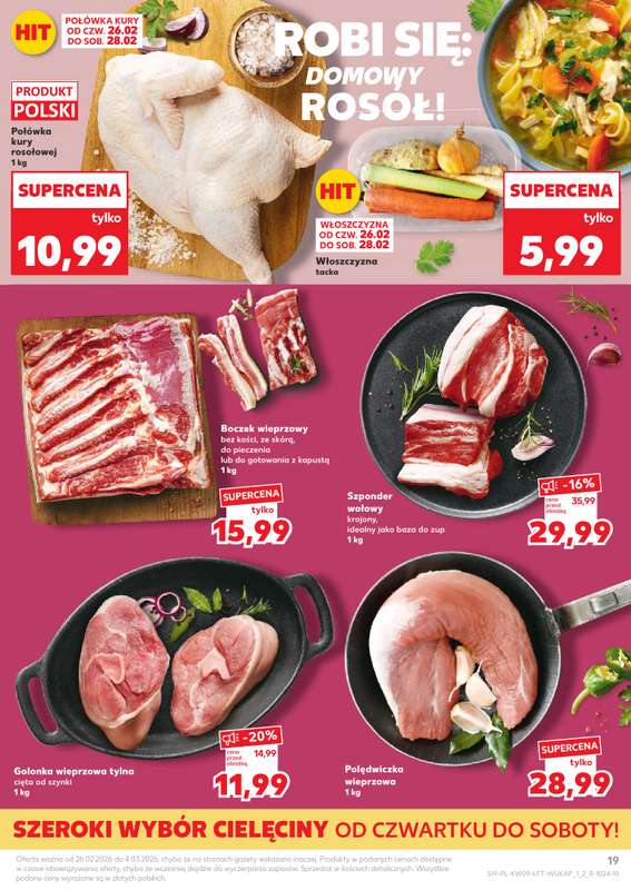 Kaufland - gazetka promocyjna Oferta Kaufland od czwartku 26.02 do środy 04.03 - strona 19