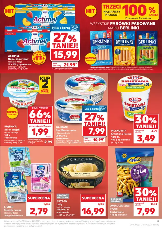 Kaufland - gazetka promocyjna Oferta Kaufland od czwartku 26.02 do środy 04.03 - strona 9