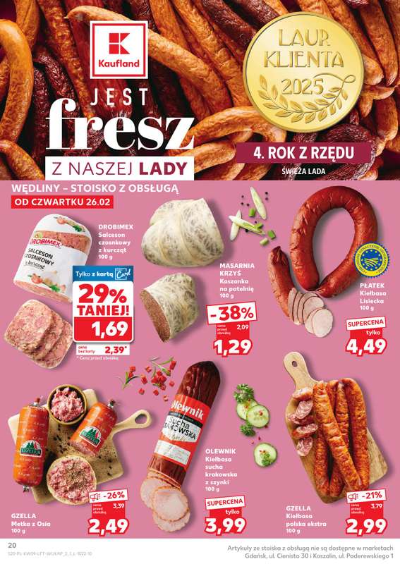 Kaufland - gazetka promocyjna Oferta Kaufland od czwartku 26.02 do środy 04.03 - strona 20