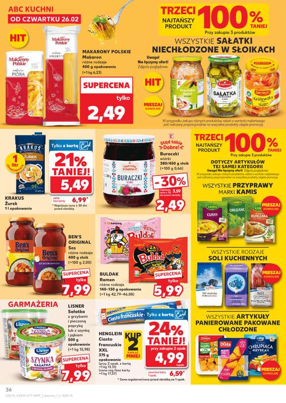 Kaufland - gazetka promocyjna Oferta Kaufland od czwartku 26.02 do środy 04.03 - strona 36