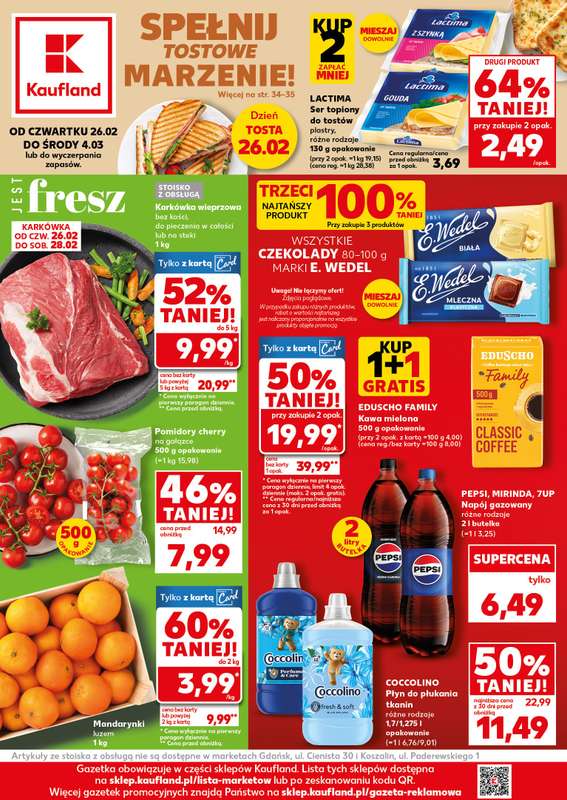 Kaufland - gazetka promocyjna Oferta Kaufland od czwartku 26.02 do środy 04.03