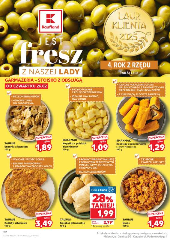 Kaufland - gazetka promocyjna Oferta Kaufland od czwartku 26.02 do środy 04.03 - strona 22
