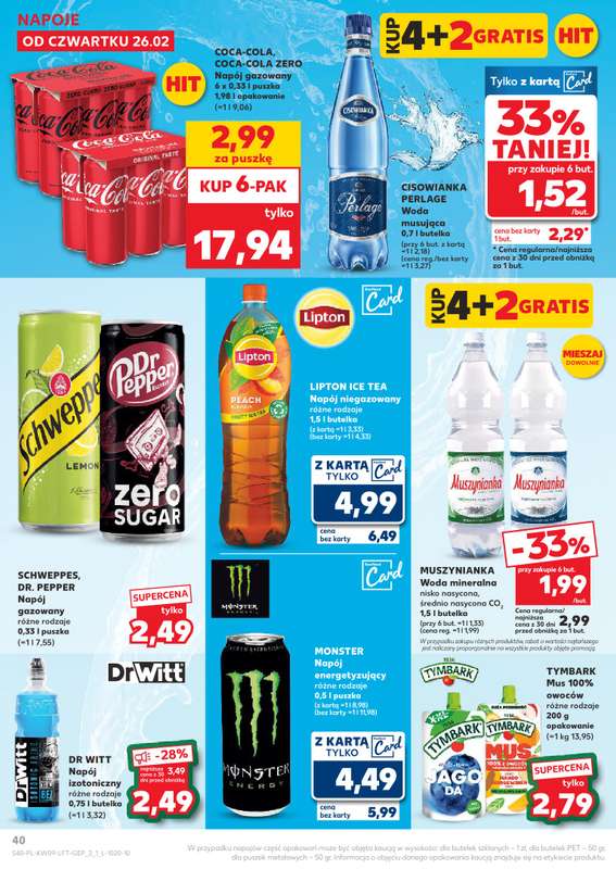 Kaufland - gazetka promocyjna Oferta Kaufland od czwartku 26.02 do środy 04.03 - strona 40