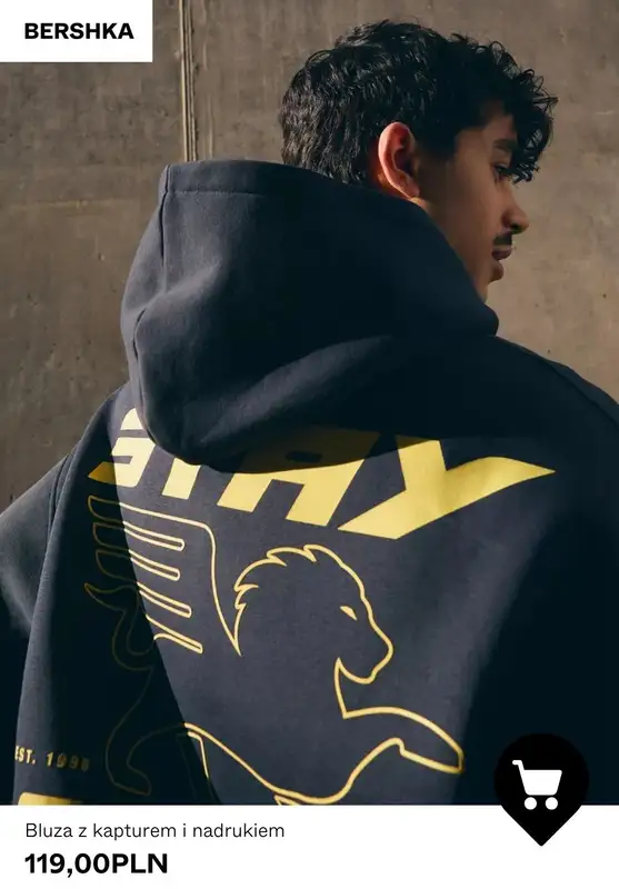 Bershka - gazetka promocyjna BLUZY męskie od wtorku 24.02  - strona 9