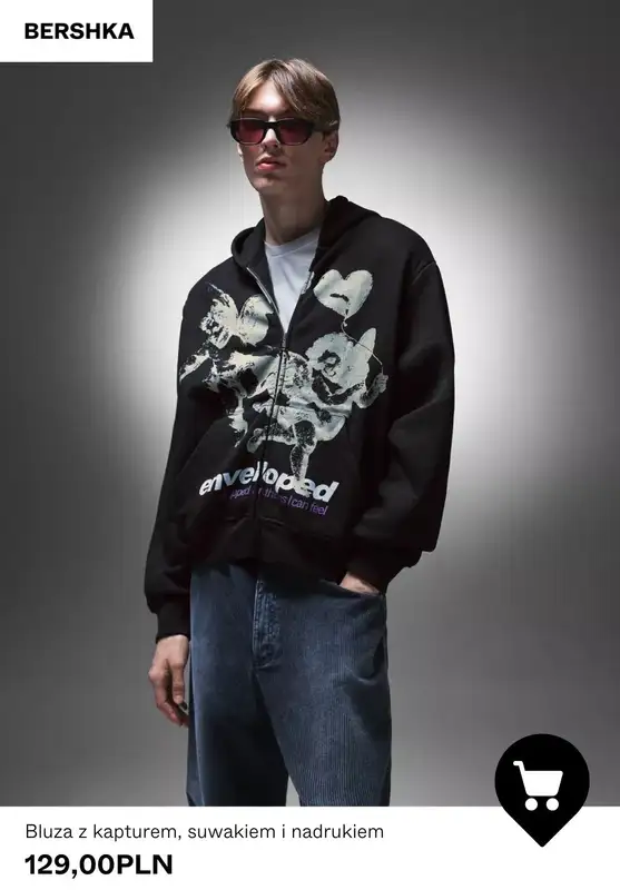 Bershka - gazetka promocyjna BLUZY męskie od wtorku 24.02  - strona 5