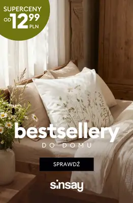 Sinsay - gazetka promocyjna Bestsellery do domu - temu się nie oprzesz! od wtorku 24.02 