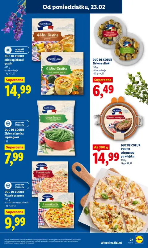Lidl - gazetka promocyjna Oferta od poniedziałku od poniedziałku 23.02 do środy 25.02 - strona 27