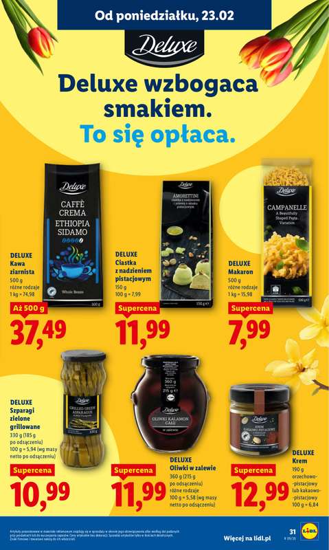 Lidl - gazetka promocyjna Oferta od poniedziałku od poniedziałku 23.02 do środy 25.02 - strona 31