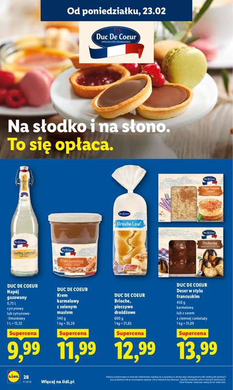 Lidl - gazetka promocyjna Oferta od poniedziałku od poniedziałku 23.02 do środy 25.02 - strona 28